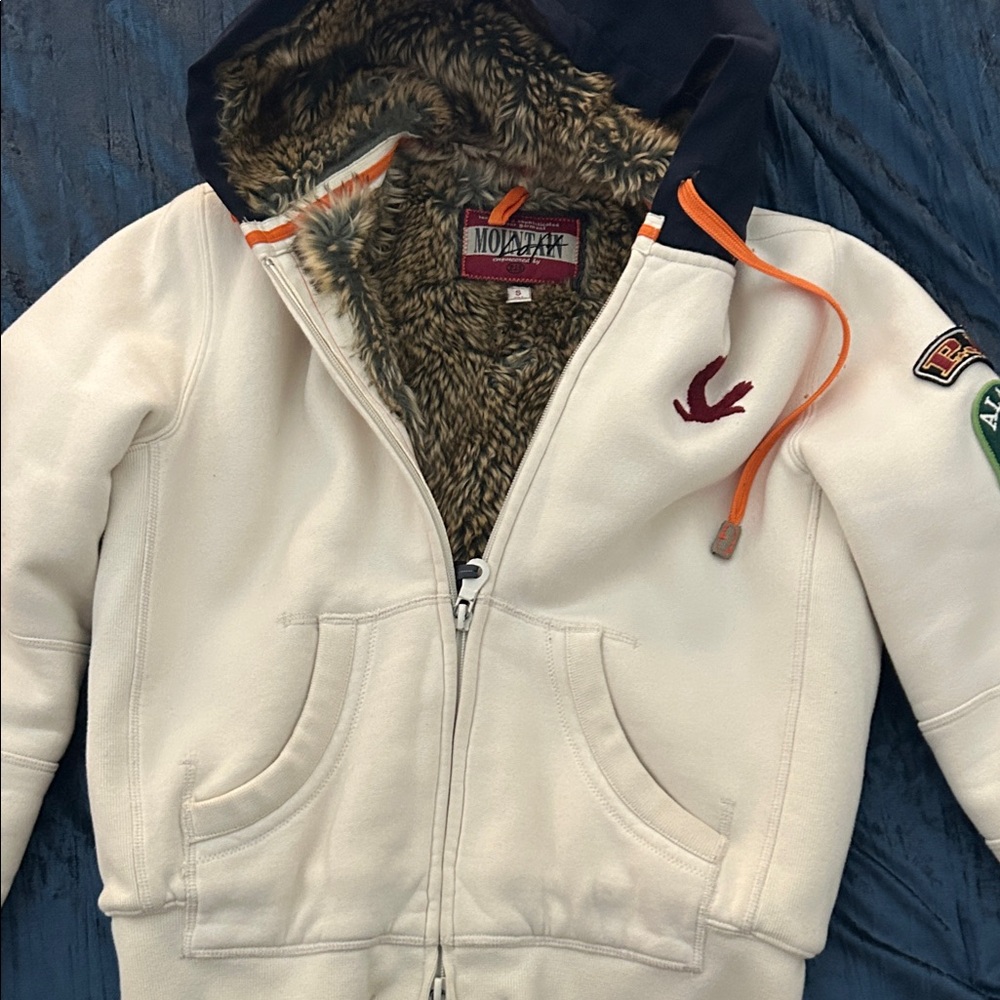 Molo Kids Cream Fleece Hoodie